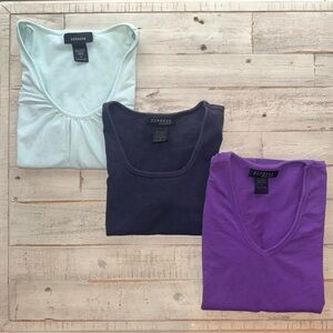 Express women’s small vintage Y2K SS shirts bundle of 3